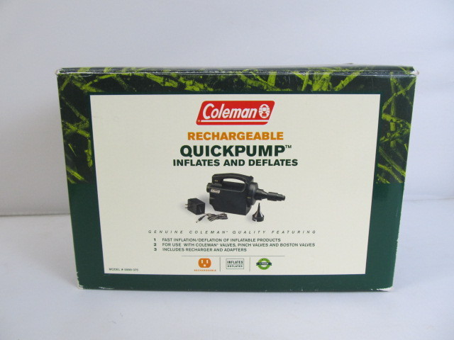 lot 24 image: NEW IN BOX Coleman Rechargeable Quick Pump