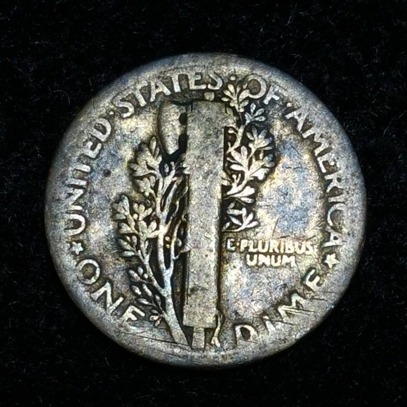 lot 2 image: 1921 Mercury Silver Dime - Key Date