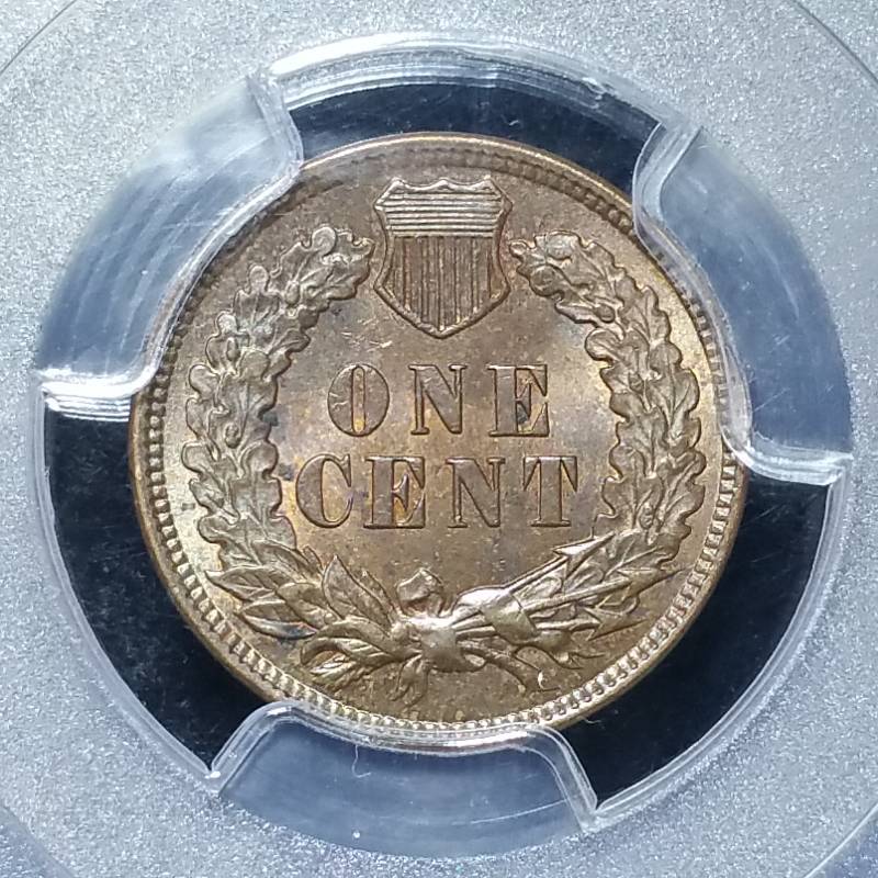 lot 8 image: 1906 Indian Head Cent - MS63RB PCGS