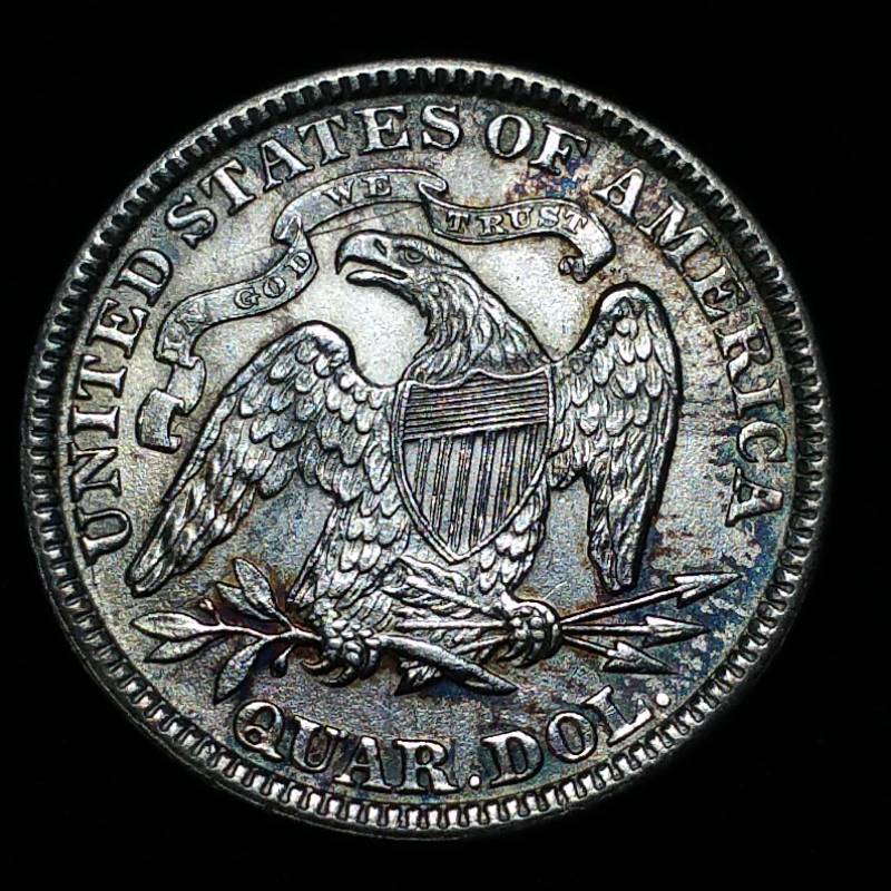 lot 14 image: 1891 Seated Liberty Silver Quarter - Highest Grade