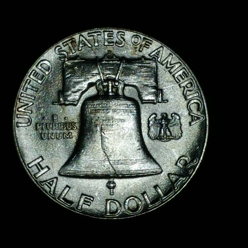 lot 21 image: 1948 D Franklin Silver Half Dollar - BUHighest Grade