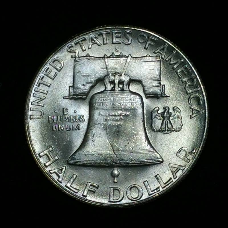lot 24 image: 1949 S Franklin Silver Half Dollar - BUHighest Grade - Key Date