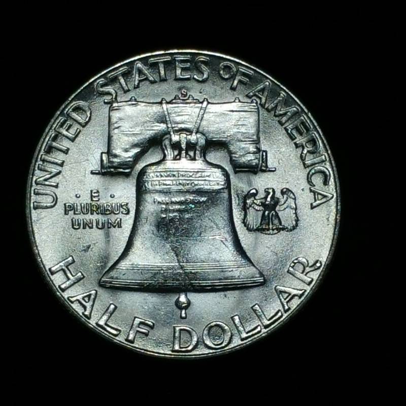 lot 29 image: 1951 S Franklin Silver Half Dollar - BUHighest Grade