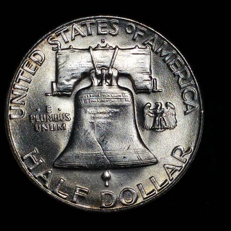 lot 32 image: 1952 S Franklin Silver Half Dollar - BUHighest Grade - Semi Key