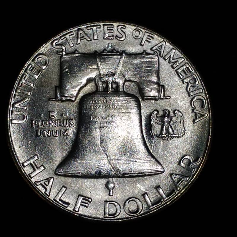 lot 35 image: 1953 S Franklin Silver Half Dollar - BUHighest Grade