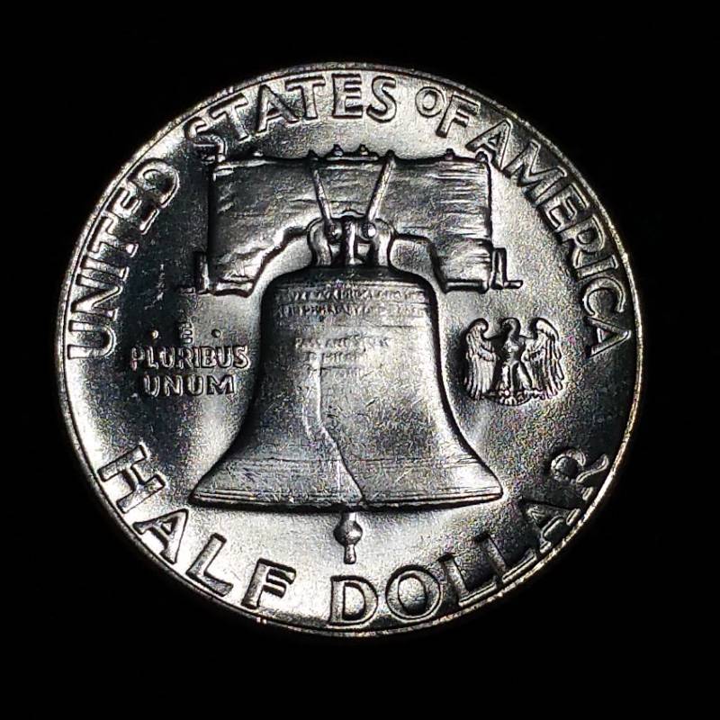 lot 39 image: 1955 Franklin Silver Half Dollar - BUHighest Grade - Key Date