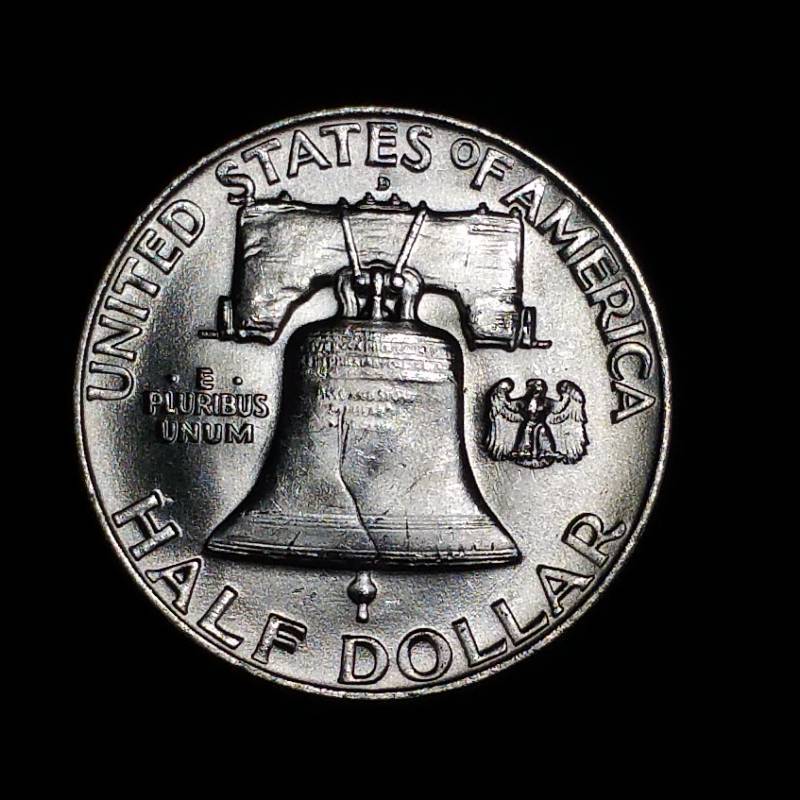 lot 46 image: 1959 D Franklin Silver Half Dollar - BUHighest Grade