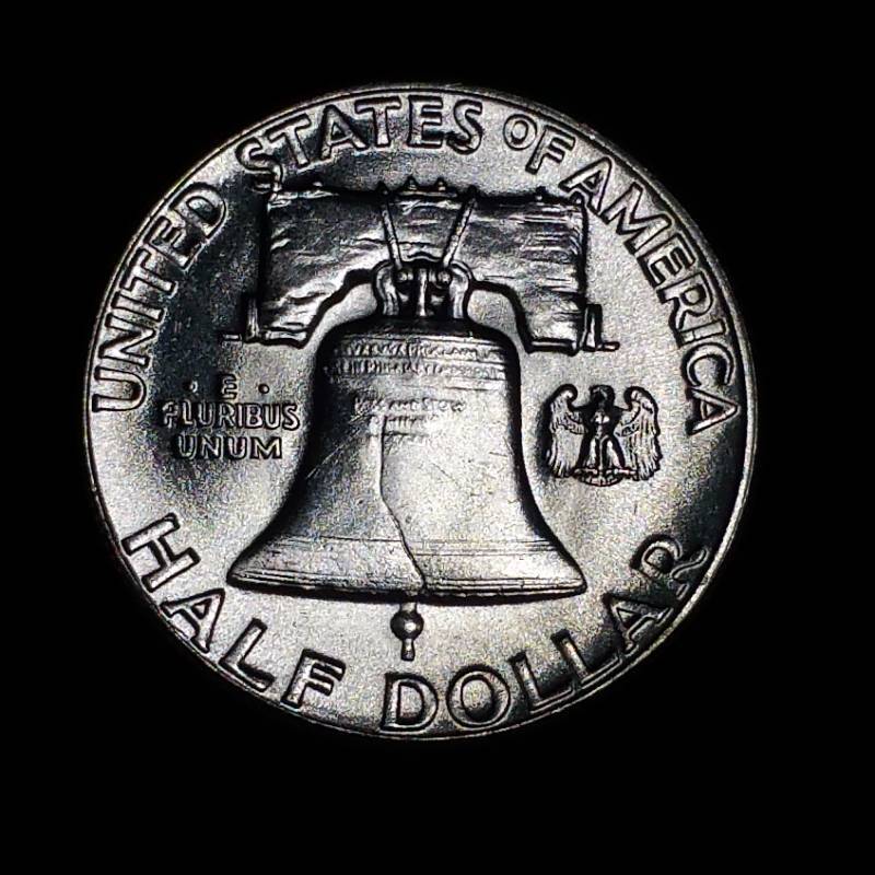 lot 47 image: 1960 Franklin Silver Half Dollar - BUHighest Grade - Semi Key