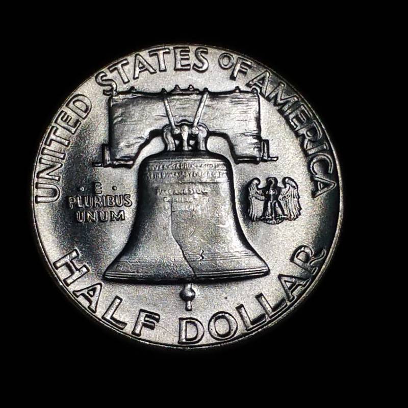 lot 49 image: 1961 Franklin Silver Half Dollar - BUHighest Grade