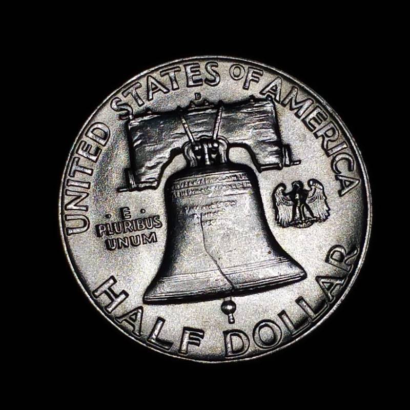 lot 50 image: 1961 D Franklin Silver Half Dollar - BUHighest Grade - Semi Key