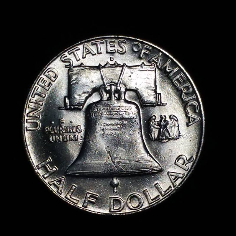 lot 52 image: 1962 D Franklin Silver Half Dollar - BUHighest Grade - Semi Key