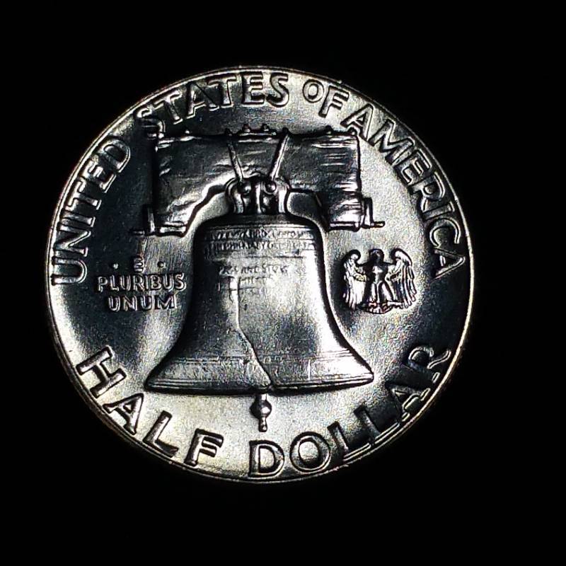 lot 53 image: 1963 Franklin Silver Half Dollar - BUHighest Grade