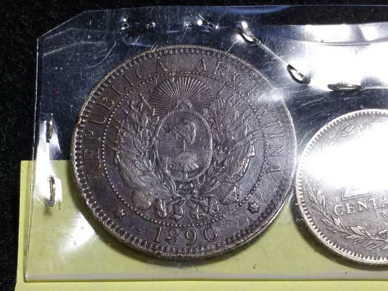 lot 63 image: Argentina Numismatic Coins, 1800s, 1920s