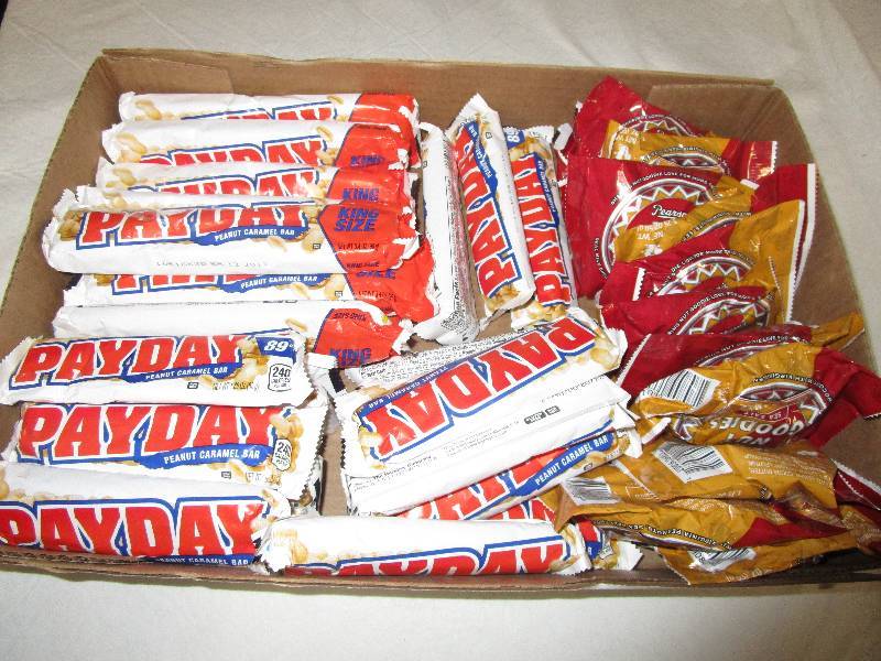 lot 66 image: 39 Total Payday and Nut Goodies