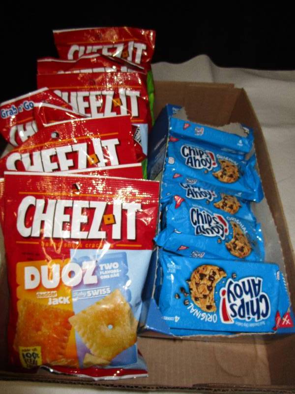 lot 72 image: Cheezits and Chips Ahoy