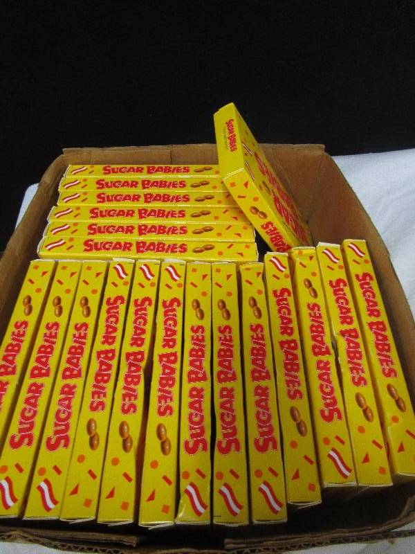 lot 109 image: 28 boxes of sugar babies