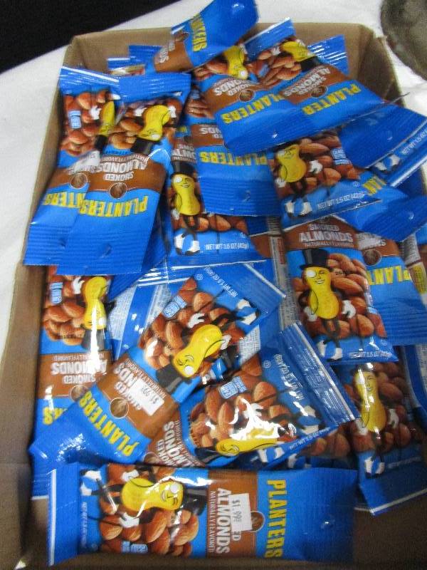 lot 110 image: 38 bags of smoked almonds