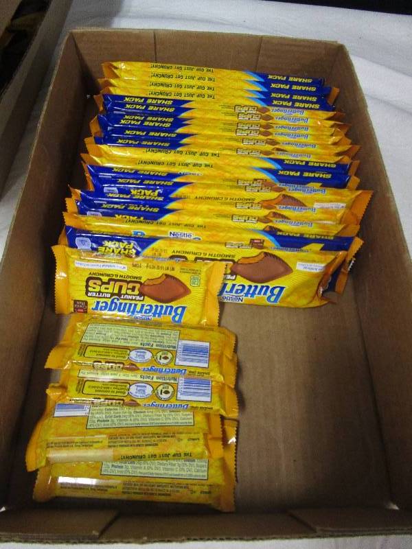 lot 120 image: assortment of 23 butterfinger products