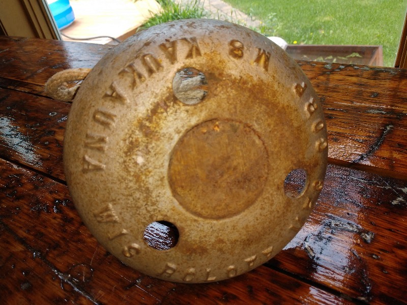 lot 37 image: Vintage&nbspROLOFF MFG CORP M8 Kaukauna Wis Boat Anchor