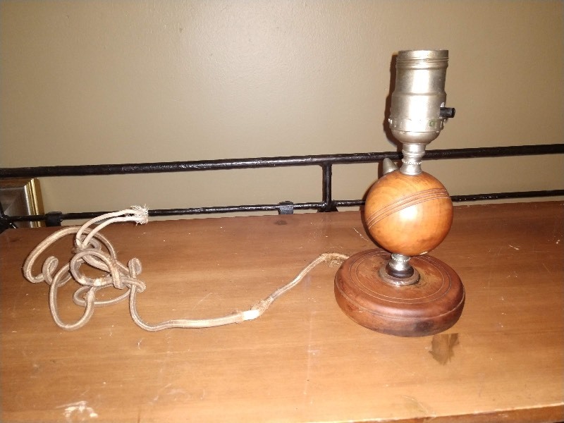 lot 54 image: Hand Made Teak Wood Mid-Century Lamp Base