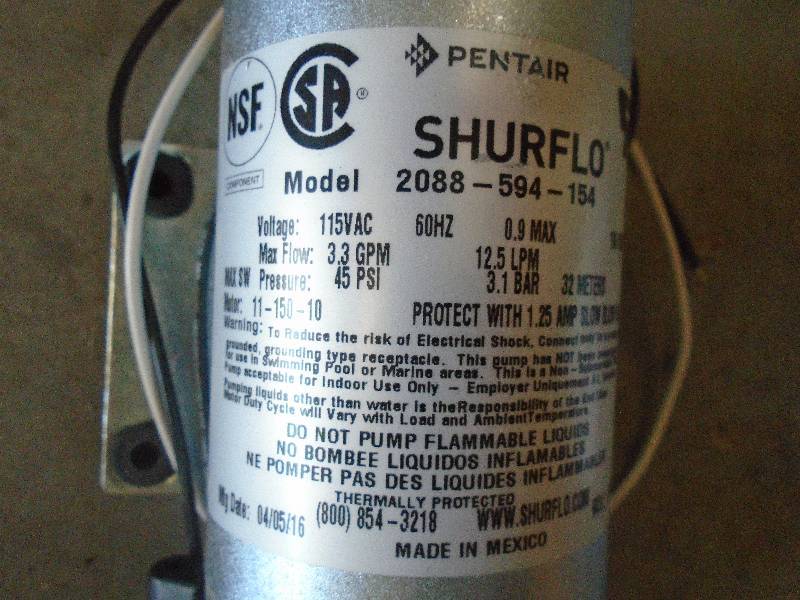 lot 15 image: Shurflo On Demand Pump