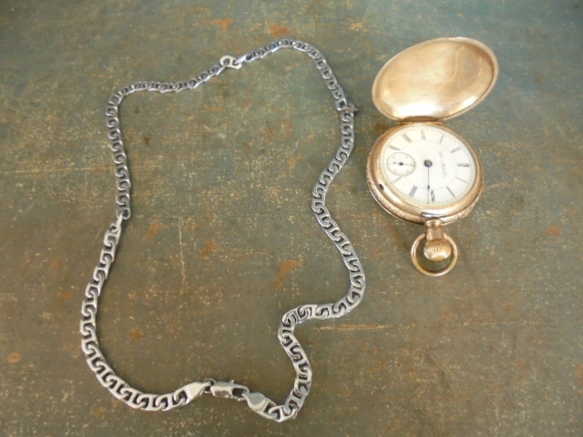 Antique Pocket Watch and Necklace