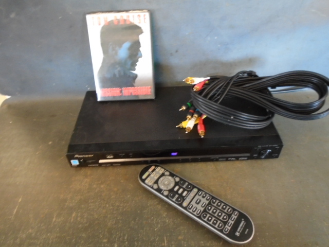 DVD Player, Cables and Remote Control
