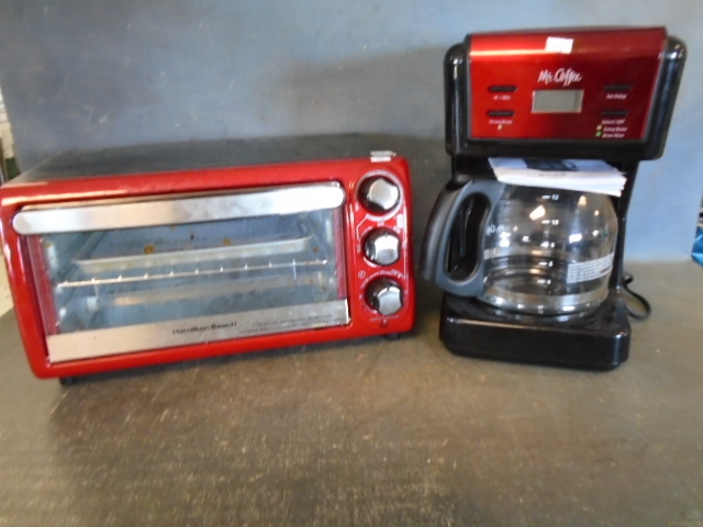 Coffee Maker and Toaster Oven
