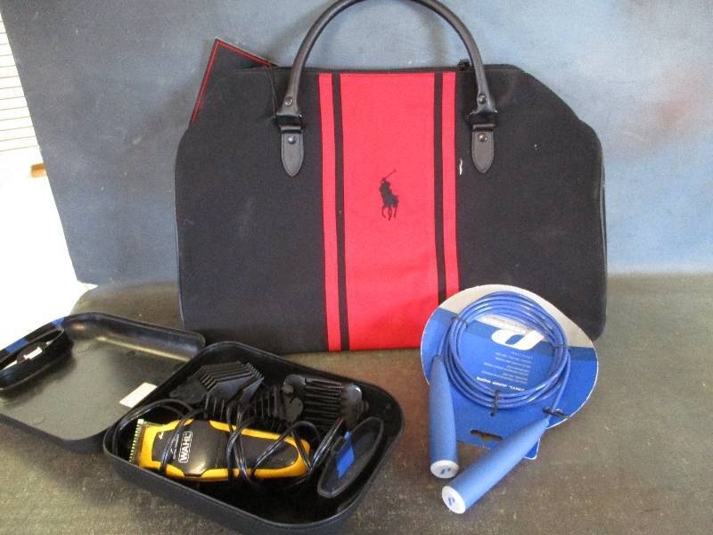 Polo Duffel Bag, Clippers and Jump Rope