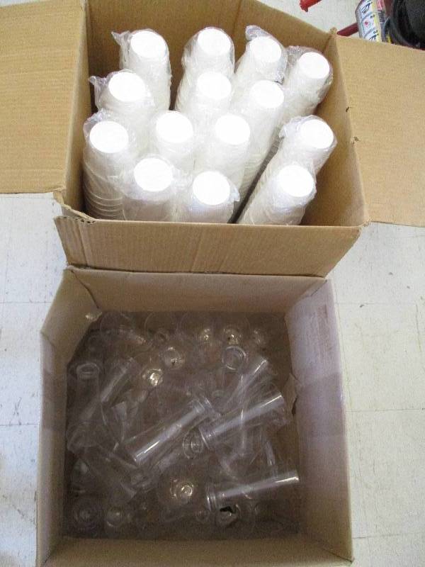 Beer Glasses and Styrofoam Cups