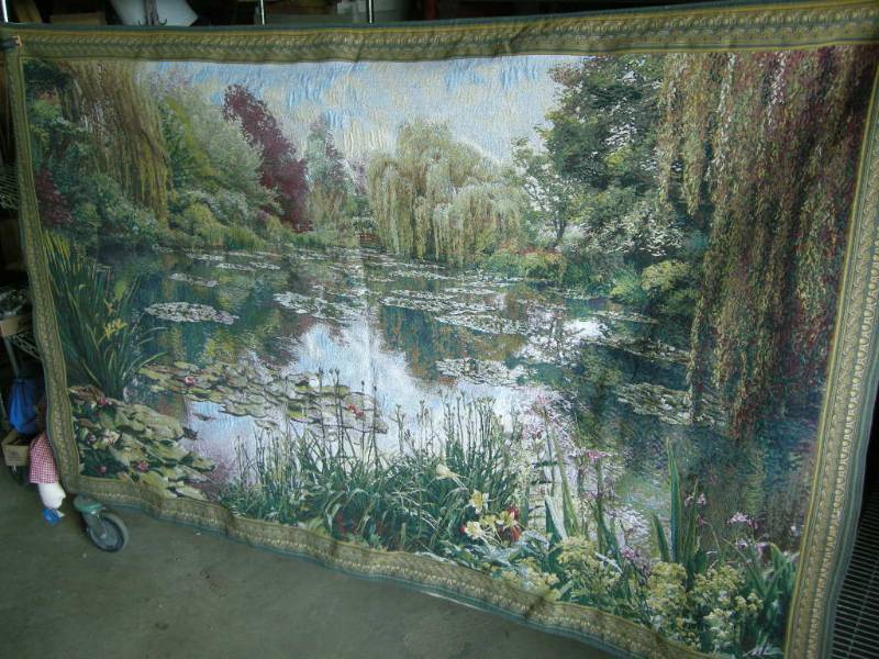 lot 25 image: Monets Garden Tapestry