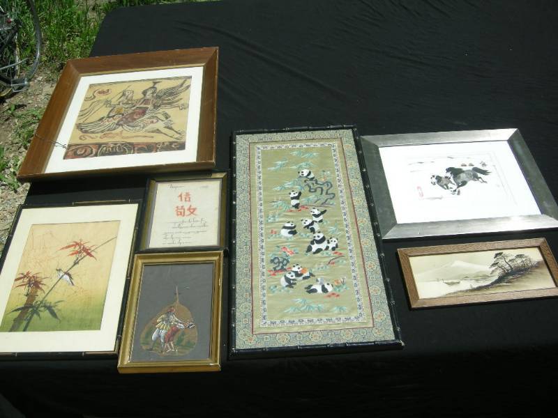 lot 37 image: Vintage Oriental Pictures, Prints, Artwork Group
