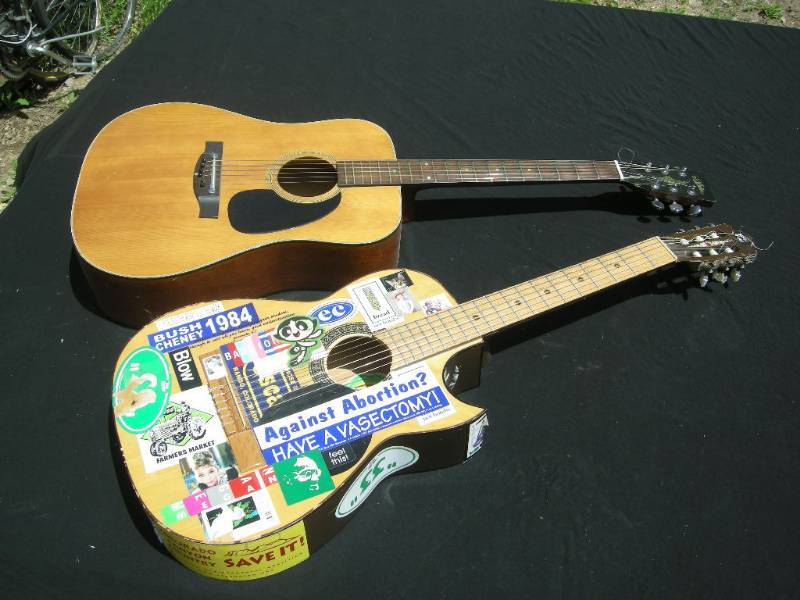 lot 42 image: 2 Vintage Acoustic Guitars