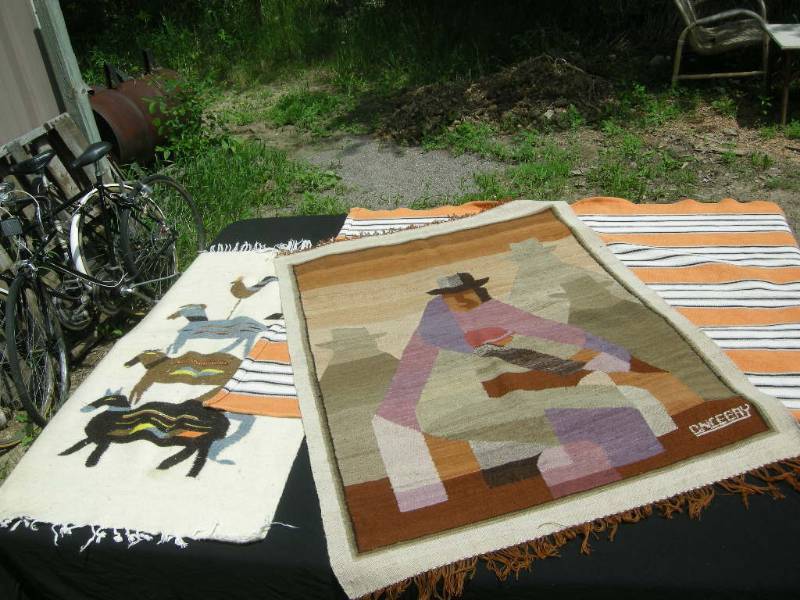 lot 45 image: 3 Southwest Style Rugs