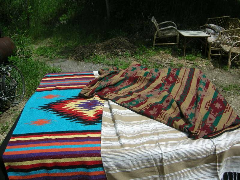 lot 46 image: 3 Southwest Style SpreadsThrows