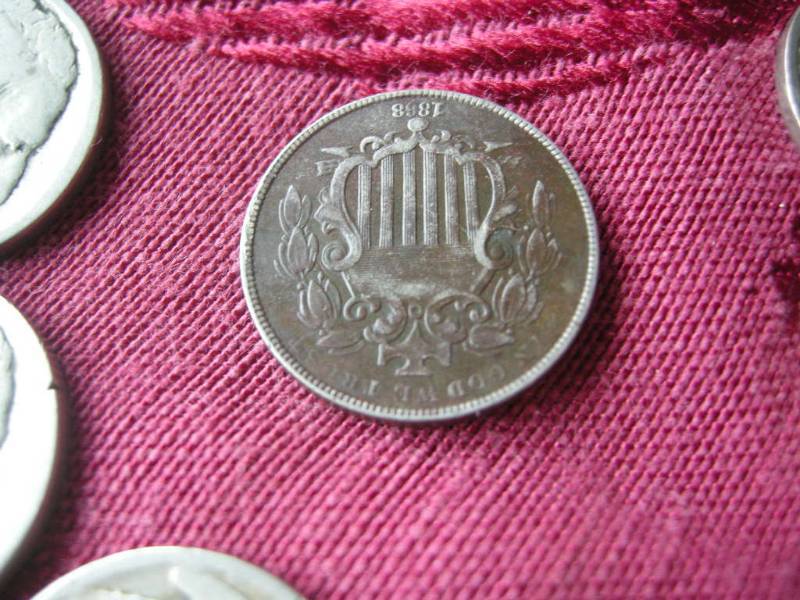 lot 62 image: Shield Nickel and Buffalo Nickels