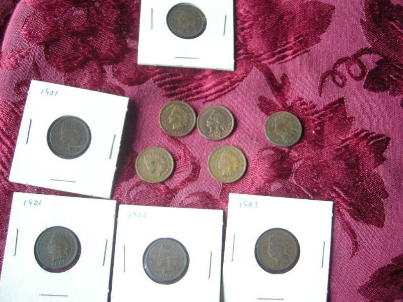 lot 67 image: Indianhead Pennies