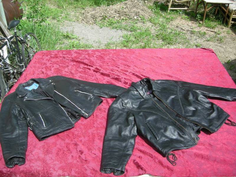 lot 91 image: 2 Womens Black Leather Jackets