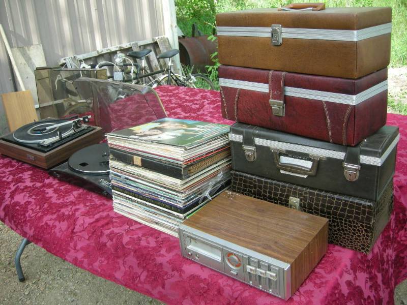lot 96 image: Vintage Record Players, Records, 8 Tracks