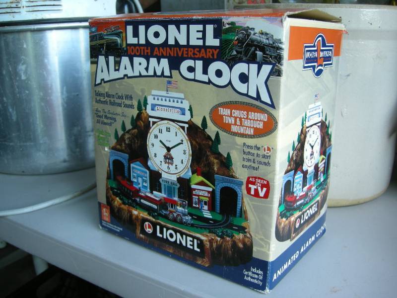 lot 100 image: Lionel 100th Anniversary Alarm Clock
