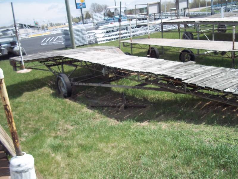 lot 46 image: 28 Steel Roll in dock with cedar decking and 12 x 4 T 45degree corner