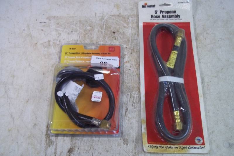 lot 98 image: Propane hose and regulator