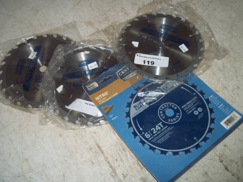 lot 119 image: 4 Saw Blades