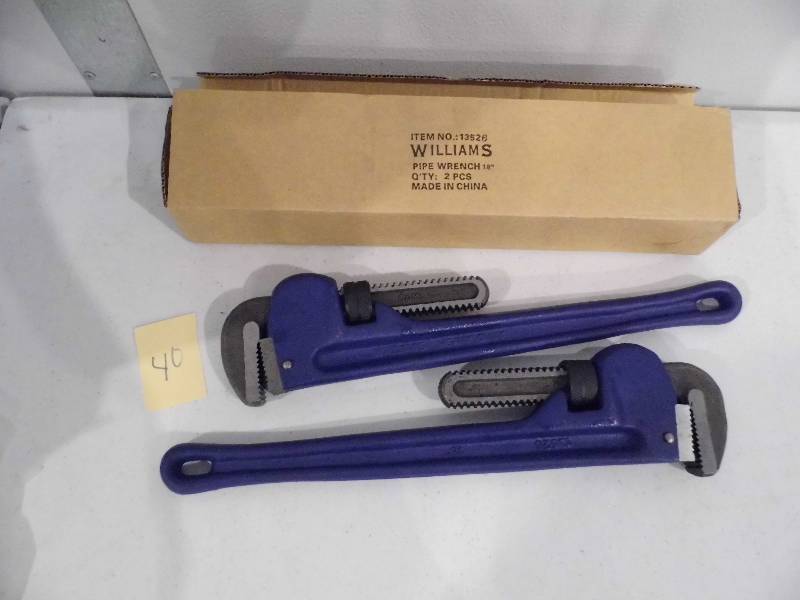 Lot of 2 Pipe Wrenches