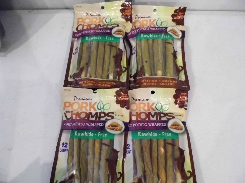 4 Packs of Pork Chomps
