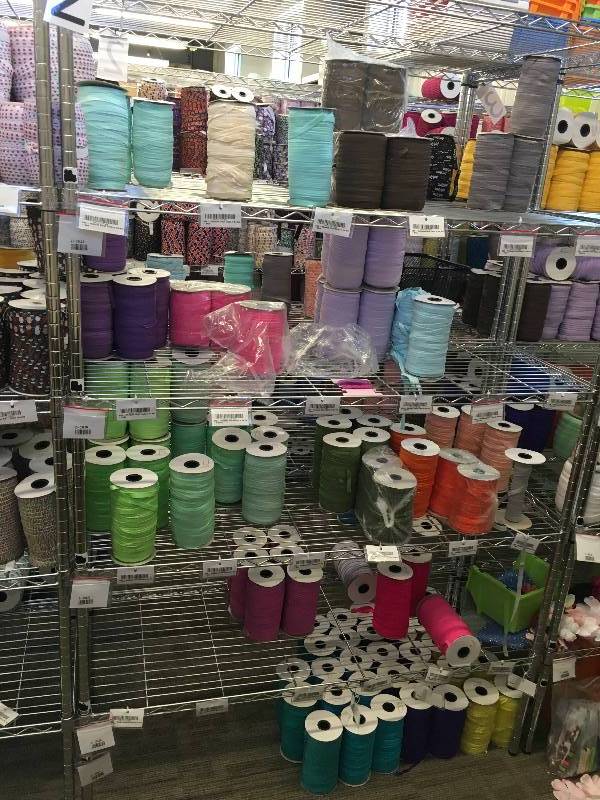 lot 5 image: ROLLS OF RIBBON AND ELASTIC