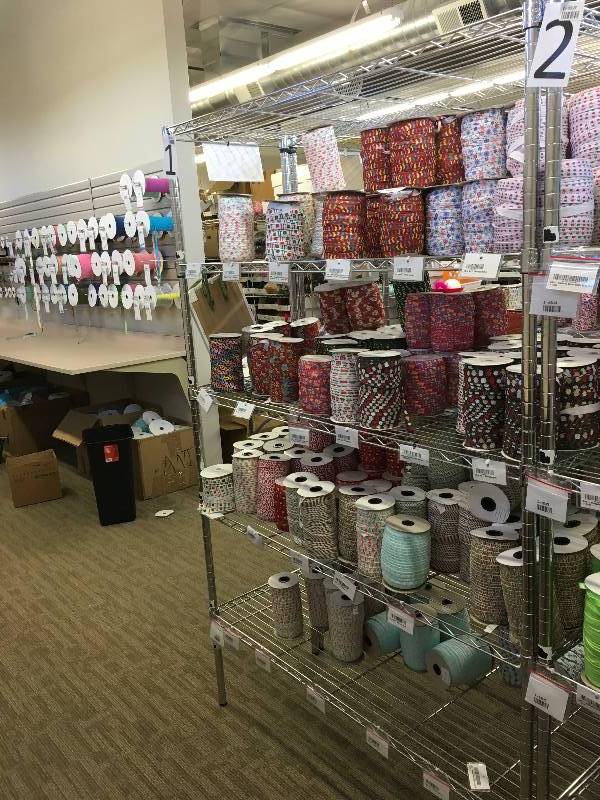 lot 4 image: ROLLS OF RIBBON AND ELASTIC