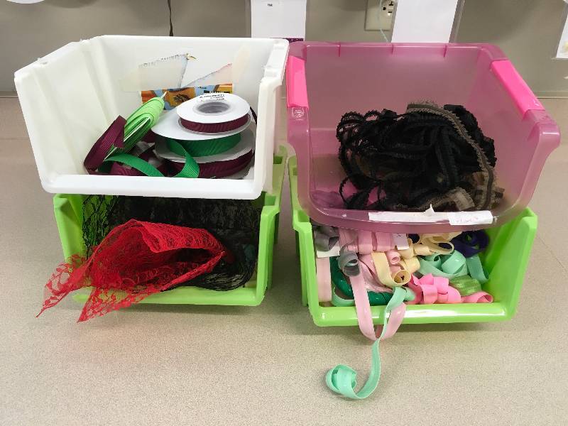 lot 77 image: MIXED RIBBON BINS