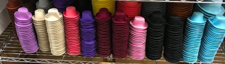 lot 330 image: MINI COWBOY HATS AND TOP HATS