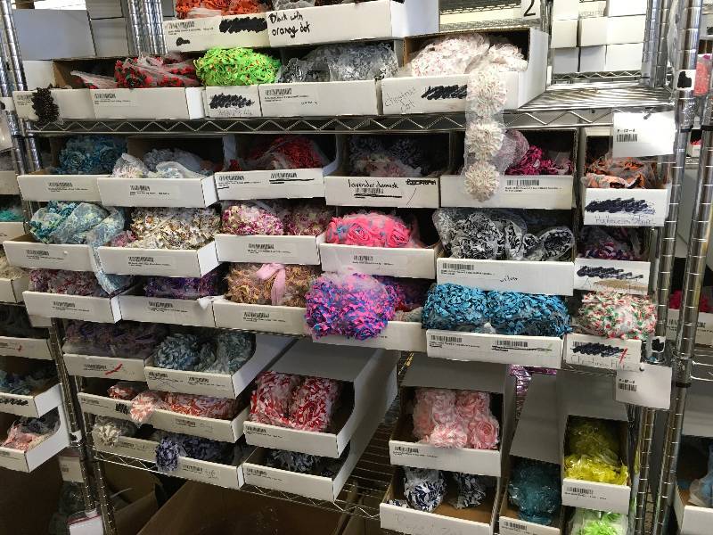 lot 365 image: FLOWERED RIBBONS AND SHABBY CHIFFON
